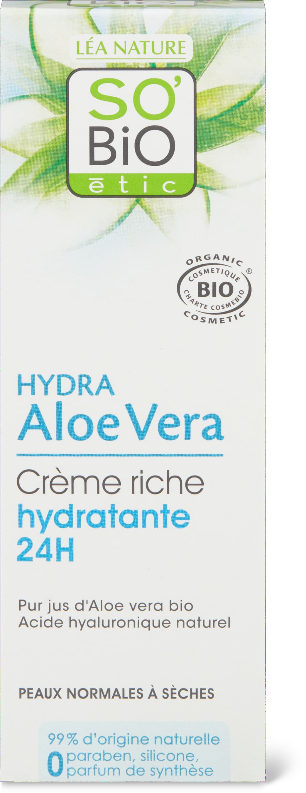Hydra Aloe Vera reichhaltige Feuchtigkeitscreme Aloe Vera & Hyaluronsäure